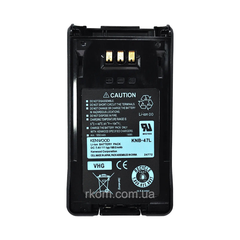 6569358348_akumulyatorna-batare-knb-47l.jpg Акумуляторна батаре KNB-47L Li-Ion, 7.4V 1950mAh Kenwood - Зображення 1